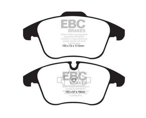 Brake Pad Set, disc brake Greenstuff DP22040 EBC, Image 4