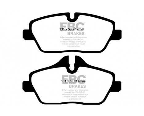 Brake Pad Set, disc brake Greenstuff DP22056 EBC, Image 4