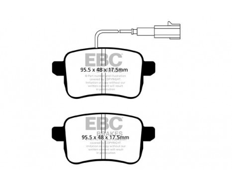 Brake Pad Set, disc brake Greenstuff DP22079 EBC, Image 4