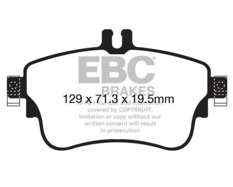 Brake Pad Set, disc brake Greenstuff DP22164 EBC, Image 4