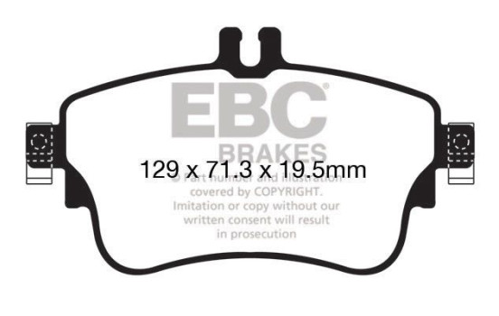 Brake Pad Set, disc brake Greenstuff DP22164 EBC, Image 4