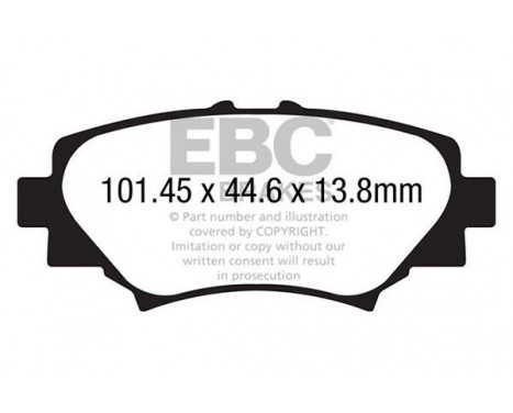 Brake Pad Set, disc brake Greenstuff DP22186 EBC, Image 4