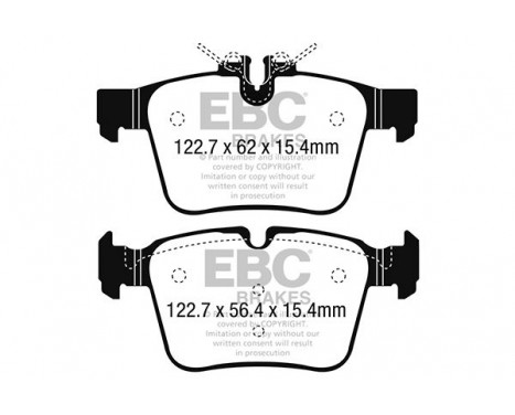 Brake Pad Set, disc brake Greenstuff DP22215 EBC, Image 4