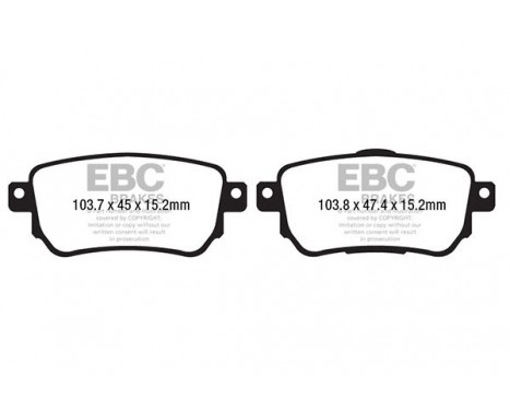 Brake Pad Set, disc brake Greenstuff DP22219 EBC, Image 2