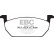 Brake Pad Set, disc brake Greenstuff DP22225 EBC, Thumbnail 4