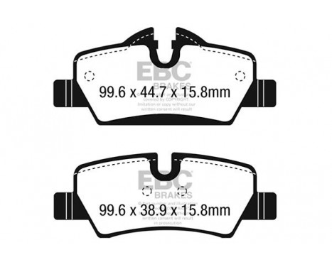Brake Pad Set, disc brake Greenstuff DP22228 EBC, Image 4