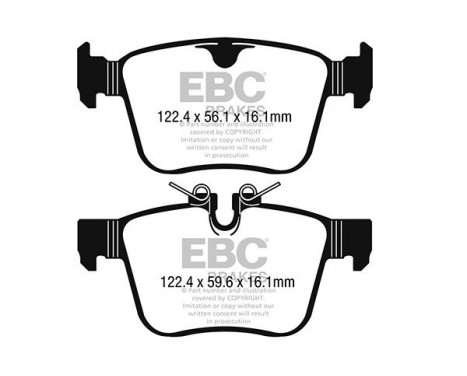 Brake Pad Set, disc brake Greenstuff DP22246 EBC, Image 4