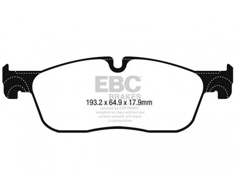 Brake Pad Set, disc brake Greenstuff DP22251 EBC, Image 4