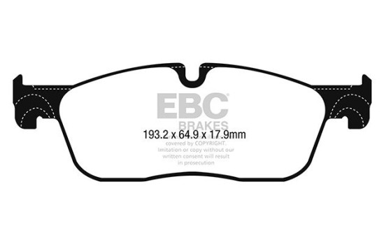 Brake Pad Set, disc brake Greenstuff DP22251 EBC, Image 4