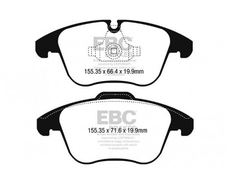 Brake Pad Set, disc brake Greenstuff DP22252 EBC, Image 4