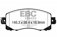 Brake Pad Set, disc brake Greenstuff DP22330 EBC