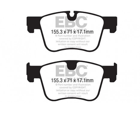 Brake Pad Set, disc brake Greenstuff DP22359 EBC, Image 4