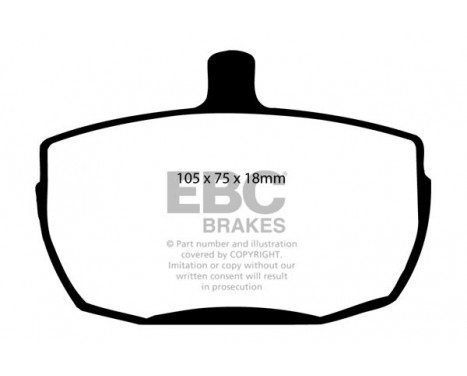Brake Pad Set, disc brake Greenstuff DP2241 EBC, Image 4