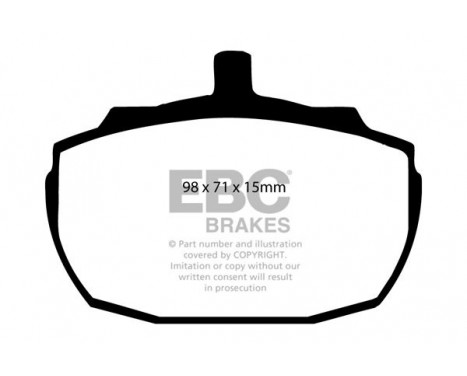 Brake Pad Set, disc brake Greenstuff DP2243 EBC, Image 4