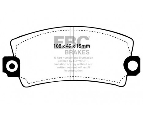 Brake Pad Set, disc brake Greenstuff DP2269 EBC, Image 4