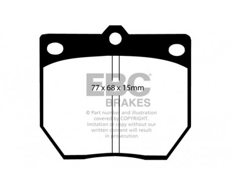 Brake Pad Set, disc brake Greenstuff DP2273 EBC, Image 4