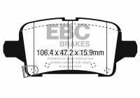 Brake Pad Set, disc brake Greenstuff DP23074 EBC