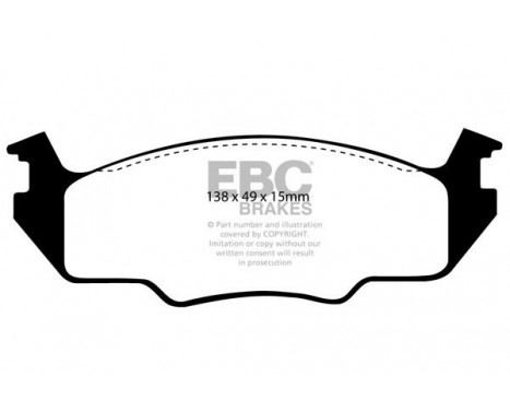 Brake Pad Set, disc brake Greenstuff DP2366 EBC, Image 4