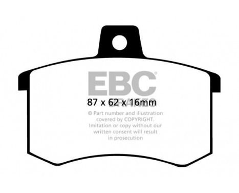 Brake Pad Set, disc brake Greenstuff DP2370 EBC, Image 4