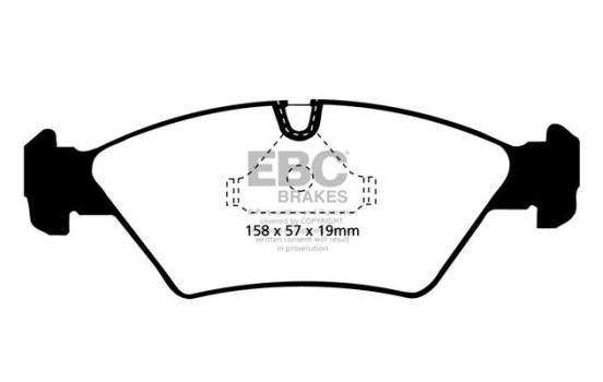 Brake Pad Set, disc brake Greenstuff DP2414 EBC, Image 4