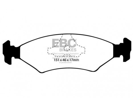 Brake Pad Set, disc brake Greenstuff DP2415 EBC, Image 4