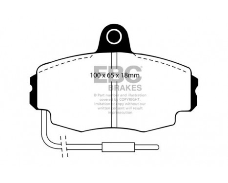 Brake Pad Set, disc brake Greenstuff DP2426 EBC, Image 4