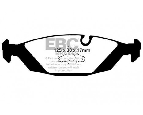 Brake Pad Set, disc brake Greenstuff DP2447 EBC, Image 4