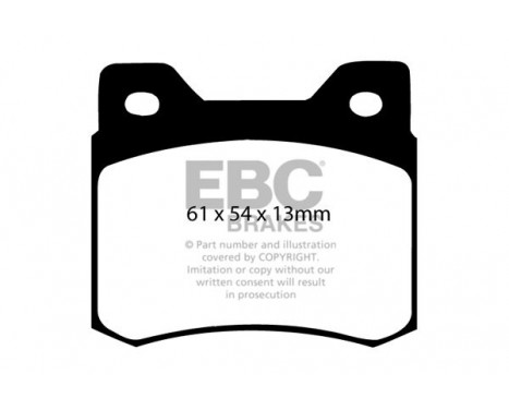 Brake Pad Set, disc brake Greenstuff DP2464 EBC, Image 4