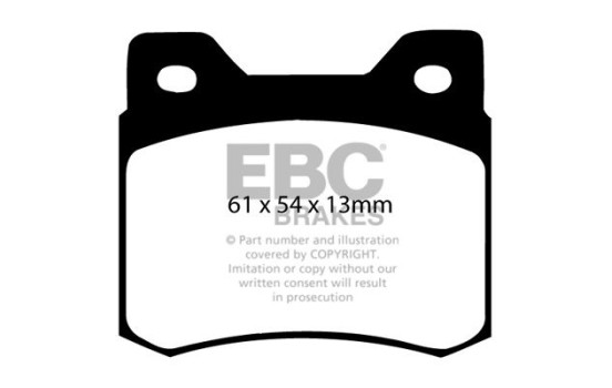 Brake Pad Set, disc brake Greenstuff DP2464 EBC, Image 4