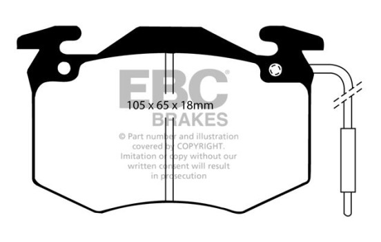 Brake Pad Set, disc brake Greenstuff DP2546 EBC, Image 4