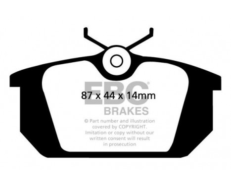 Brake Pad Set, disc brake Greenstuff DP2596 EBC, Image 4