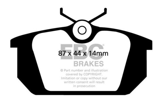 Brake Pad Set, disc brake Greenstuff DP2596 EBC, Image 4