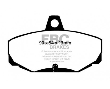 Brake Pad Set, disc brake Greenstuff DP2617 EBC, Image 4