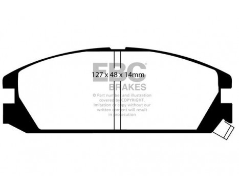 Brake Pad Set, disc brake Greenstuff DP2623 EBC, Image 4