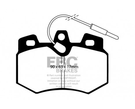 Brake Pad Set, disc brake Greenstuff DP2626 EBC, Image 4