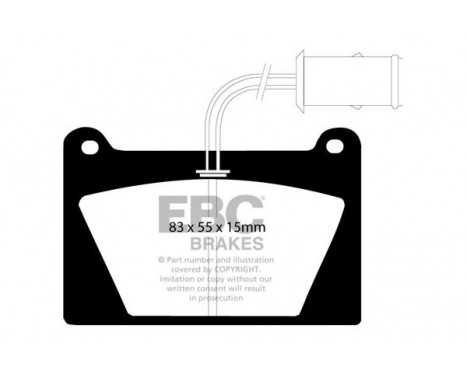 Brake Pad Set, disc brake Greenstuff DP2627 EBC, Image 4