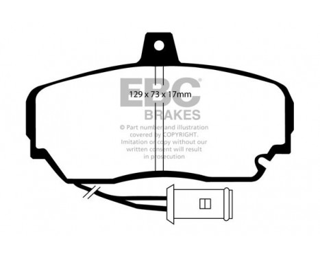 Brake Pad Set, disc brake Greenstuff DP2630 EBC, Image 4