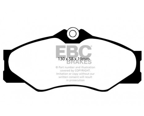 Brake Pad Set, disc brake Greenstuff DP2654 EBC, Image 4