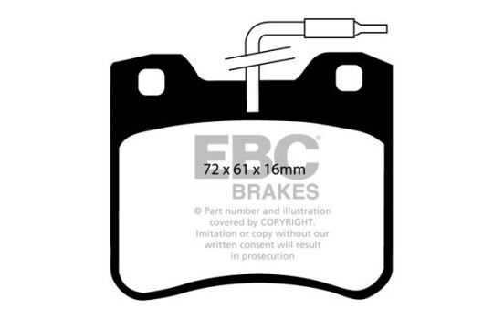 Brake Pad Set, disc brake Greenstuff DP2656 EBC, Image 4