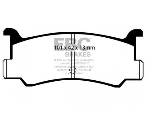 Brake Pad Set, disc brake Greenstuff DP2673 EBC, Image 4
