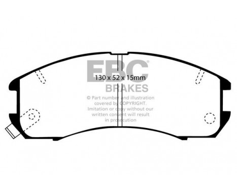 Brake Pad Set, disc brake Greenstuff DP2705 EBC, Image 4