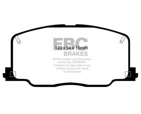Brake Pad Set, disc brake Greenstuff DP2725 EBC, Image 4