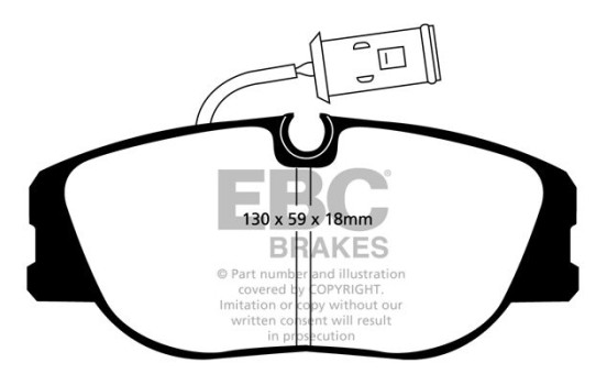 Brake Pad Set, disc brake Greenstuff DP27333 EBC