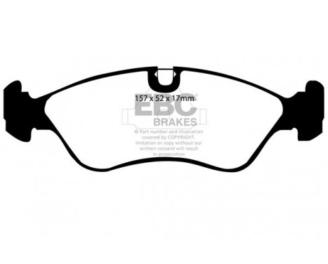 Brake Pad Set, disc brake Greenstuff DP2760 EBC, Image 4