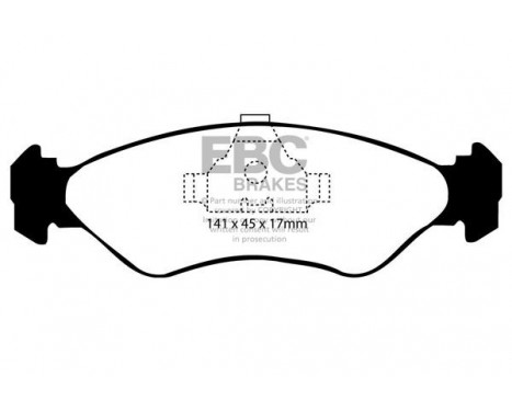 Brake Pad Set, disc brake Greenstuff DP2769 EBC, Image 4