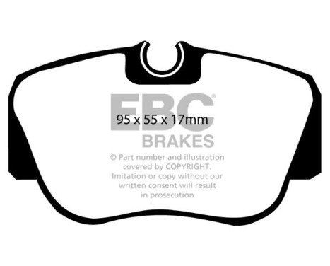 Brake Pad Set, disc brake Greenstuff DP2778 EBC, Image 4