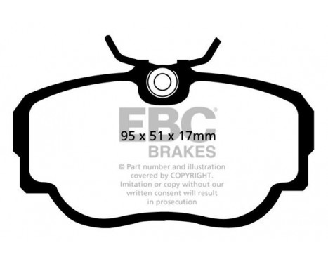 Brake Pad Set, disc brake Greenstuff DP2779 EBC, Image 4