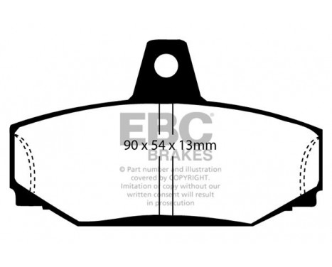 Brake Pad Set, disc brake Greenstuff DP2793 EBC, Image 4