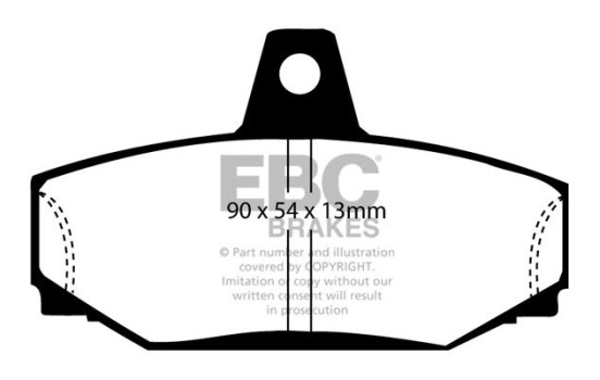 Brake Pad Set, disc brake Greenstuff DP2793 EBC, Image 4