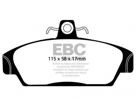 Brake Pad Set, disc brake Greenstuff DP2817 EBC, Image 4